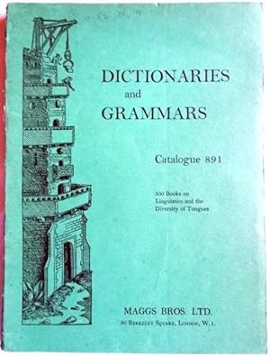 Dictionaries and Grammars Catalogue No. 891. April 1964.