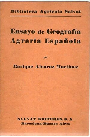 Image du vendeur pour ENSAYO DE GEOGRAFIA AGRARIA ESPAOLA mis en vente par Libreria Bibliomania