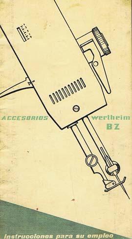 Seller image for MAQUINA DE COSER WERTHEIM. BZ zig-zag. INSTRUCCIONES PARA SU EMPLEO for sale by Librera Races