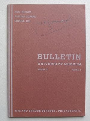 New Guinea, Papuan Legend, Sotira, 1951. The University Museum Bulletin Vol.17, No.1, September 1...