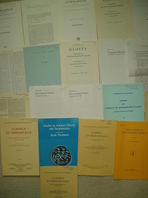 Immagine del venditore per A collection of 20 extracts and offprints, ca. 1962-1996, all concerning classical philology. venduto da Expatriate Bookshop of Denmark