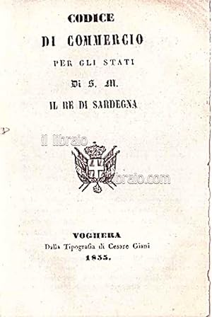 Codice di commercio per gli stati di S. M. il Re di Sardegna