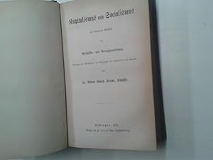 Kapitalismus und Socialismus mit besonderer Rücksicht auf Geschäfts- und Vermögensformen. Vorträg...