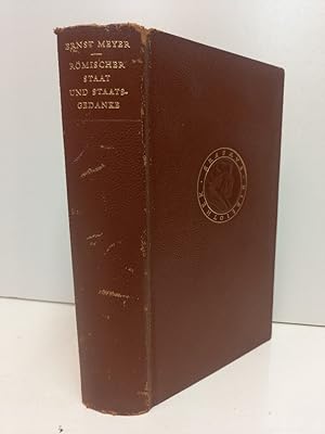 Römischer Staat und Staatsgedanke (Erasmus-Bibliothek, hrsg. von Walter Rüegg).