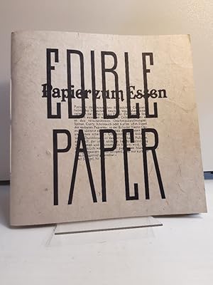 Edible Paper. Papier zum Essen. International Association of Hand Papermakers and Paperartists. B...