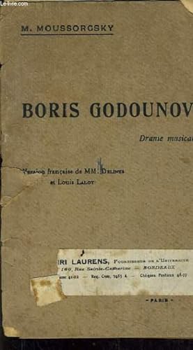 Seller image for BORIS GODOUNOV. for sale by Le-Livre