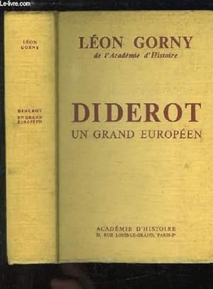 Imagen del vendedor de Diderot, un grand europen. a la venta por Le-Livre