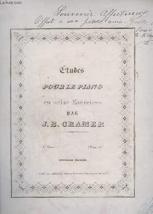 Bild des Verkufers fr ETUDES POUR LE PIANO EN 16 EXERCICES - 3 LIVRE. zum Verkauf von Le-Livre