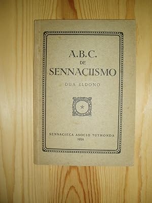 Image du vendeur pour A.B.C. de sennaciismo mis en vente par Expatriate Bookshop of Denmark