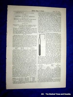 The Medical Times and Gazette. 2 December 1854, No. 792.