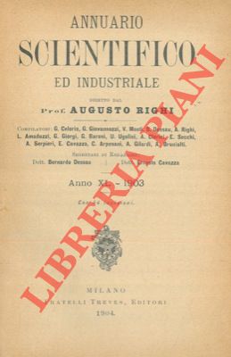 Annuario scientifico ed industriale 1903.