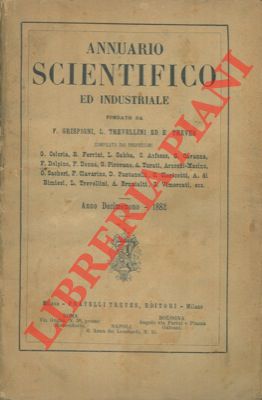 Annuario scientifico ed industriale 1882.