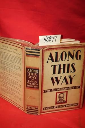 Bild des Verkufers fr Along This Way: The Autobiography of James Weldon Johnson dust jacket zum Verkauf von Princeton Antiques Bookshop