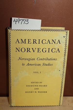 Imagen del vendedor de Americana Norvegica; Norwegian Contributions to American Studies Vol. 1 a la venta por Princeton Antiques Bookshop