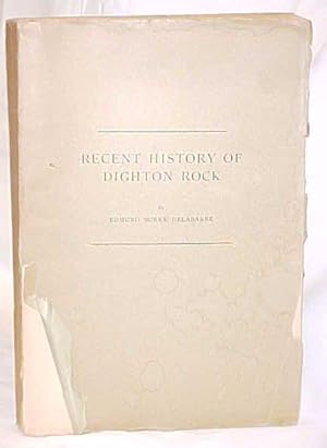 Seller image for Recent History of Dighton Rock for sale by Princeton Antiques Bookshop