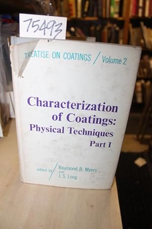 Imagen del vendedor de Characterization of Coatings: Physical Techniques Vol. II part I a la venta por Princeton Antiques Bookshop