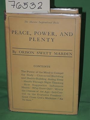 Imagen del vendedor de Peace, Power and Plenty a la venta por Princeton Antiques Bookshop