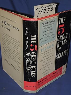 Image du vendeur pour The 5 Great Rules of Selling mis en vente par Princeton Antiques Bookshop