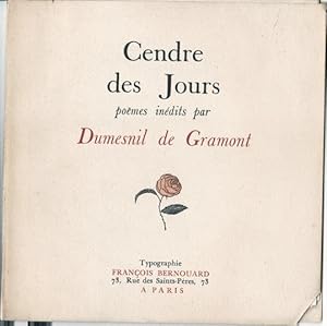 Cendre des Jours, poèmes inédits.