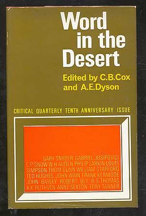 Seller image for Word in the Desert: The Critical Quarterly Tenth Anniversary Edition for sale by Between the Covers-Rare Books, Inc. ABAA