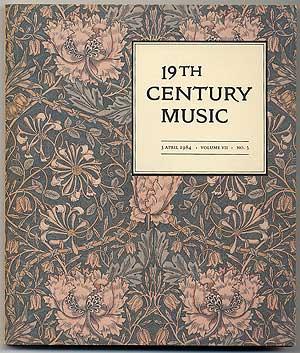 Image du vendeur pour 19th Century Music Volume VII , number 3: Essays for Joseph Kerman mis en vente par Between the Covers-Rare Books, Inc. ABAA