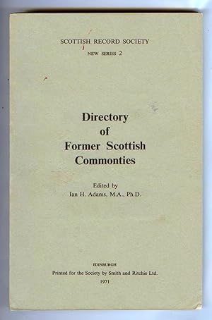 Image du vendeur pour Directory of Fromer Scottish Commonties mis en vente par Attic Books (ABAC, ILAB)