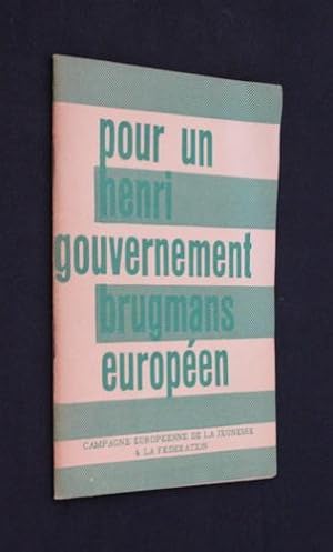 Image du vendeur pour Pour un gouvernement europen mis en vente par Abraxas-libris