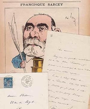 Three autograph letters signed (ALS) - 3 lettres manuscrites. + 'Les Hommes d'Aujourd'hui' 1879.