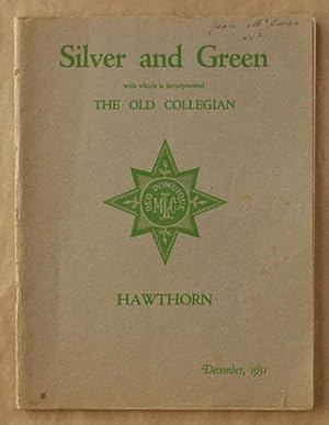 Seller image for Silver and Green : The Magazine of the Methodist Ladies College, December 1951. for sale by Lost and Found Books