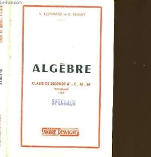 Seller image for ALGEBRE. for sale by Le-Livre