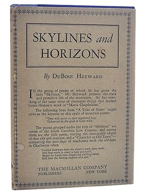 SKYLINES and HORIZONS Poems.