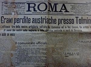 "ROMA Giornale Politico Quotidiano Prima Edizione di Provincia ( Napoli ) Mercoledì / Giovedì 8, ...