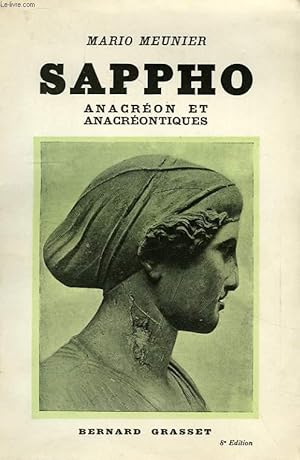 Bild des Verkufers fr ANACREON ET ANACREONTIQUES zum Verkauf von Le-Livre