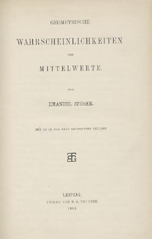 Geometrische Wahrscheinlichkeiten und Mittelwerte.