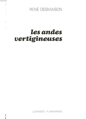 Image du vendeur pour LES ANDES VETIGINEUSES mis en vente par Le-Livre