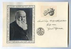 Imagen del vendedor de Albumblatt mit eigenh. Datum und U. a la venta por Antiquariat INLIBRIS Gilhofer Nfg. GmbH