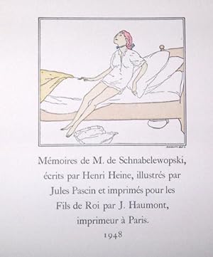 Seller image for Mmoires de M. de Schnabelewopski, crits par Henri Heine, illustrs par Jules Pascin. for sale by Des livres autour (Julien Mannoni)