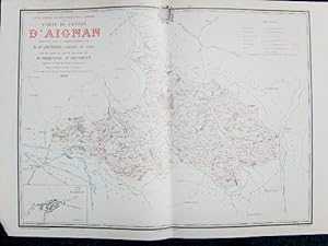 Image du vendeur pour Carte du Canton d'Aignan (Atlas Gnral du Gers) mis en vente par Librairie du Cardinal