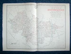 Seller image for Carte du Canton de Montesquiou (Atlas Gnral du Gers) for sale by Librairie du Cardinal