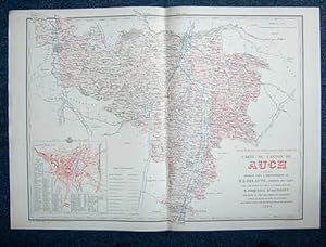 Seller image for Carte du Canton d'Auch Sud (Atlas Gnral du Gers) for sale by Librairie du Cardinal