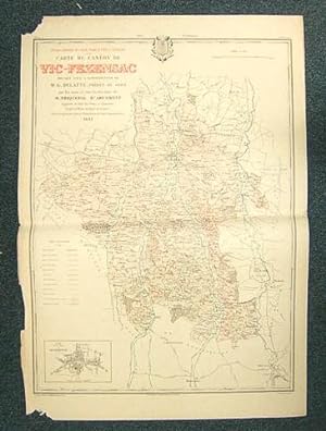 Seller image for Carte du Canton de Vic-Fezensac (Atlas Gnral du Gers) for sale by Librairie du Cardinal