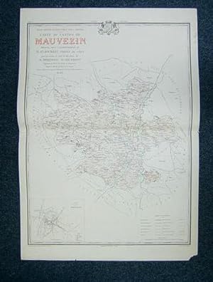 Carte du Canton de Mauvezin (Atlas Général du Gers)