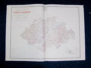 Image du vendeur pour Carte du Canton de l'Isle-Jourdain (Atlas Gnral du Gers) mis en vente par Librairie du Cardinal