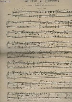 Seller image for BEATRICE ET BENEDICT - POUR PIANO. for sale by Le-Livre