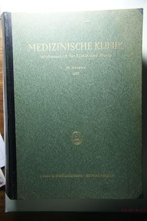 Medizinische Klinik - Wochenschrift für Klinik und. Praxis, 48. Jahrgang, komplett