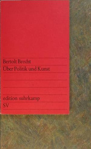 Seller image for ber Politik und Kunst. Herausgegeben von Werner Hecht for sale by Steven Wolfe Books