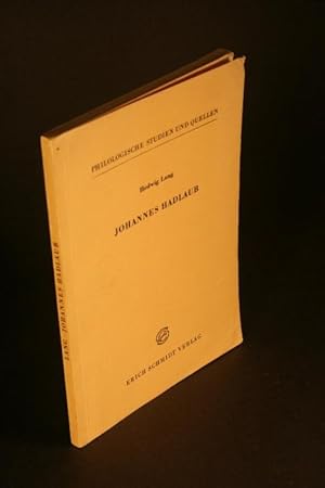 Seller image for Johannes Hadlaub. for sale by Steven Wolfe Books