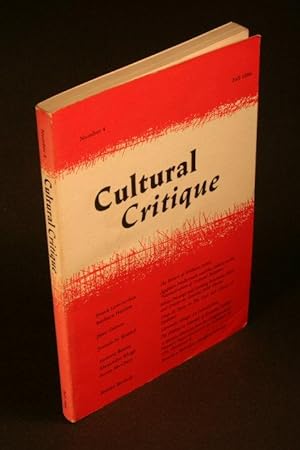Bild des Verkufers fr Cultural Critique: number 4, fall 1986. zum Verkauf von Steven Wolfe Books