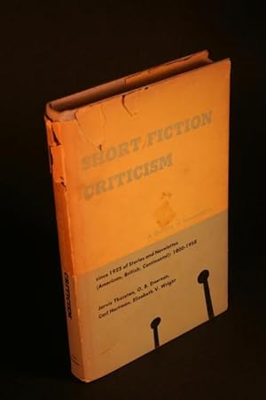 Bild des Verkufers fr Short fiction criticism: A checklist of interpretation since 1925 of stories and novelettes (American, British, Continental) 1800-1958. zum Verkauf von Steven Wolfe Books