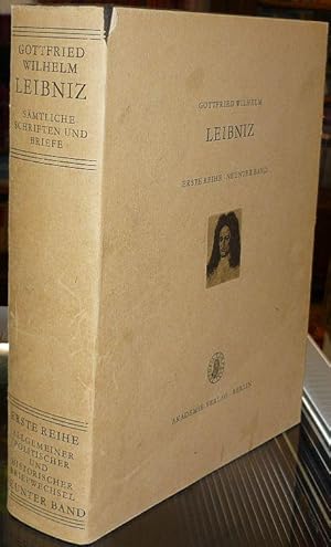 Allgemeiner politscher und historischer Briefwechsel. Herausgegeben vom Leibniz-Archiv der Nieder...